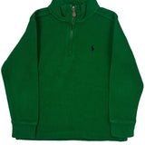 Age 6 Polo By Ralph Lauren 1/4 Zip - XS Green Cotton