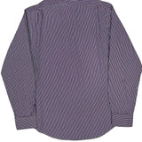 Polo By Ralph Lauren Striped Shirt - Large Purple Cotton