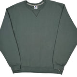 Russell Athletic Sweatshirt - XL Green Cotton Blend