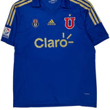 Universidad De Chile Adidas Football Shirt - Large Blue Polyester