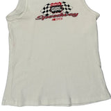 Noiz Graphic Tank Top - 2XS White Cotton