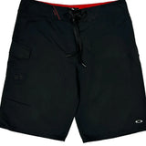 Oakley Cargo Shorts - 32W 10L Black Polyester