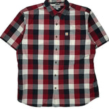 Carhartt Checked Short Sleeve Shirt - XL Blue Cotton