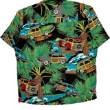 Diamond Head Graphic Hawaiian Shirt - Large Multicoloured Cotton