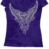 Las Vegas Harley Davidson Graphic T-Shirt - Medium Purple Cotton