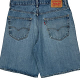 Levis Denim Shorts - 34W 11L Blue Denim
