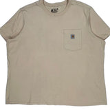 Carhartt T-Shirt - 3XL Beige Cotton