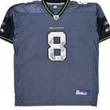 Seahawks Reebok Nfl Football Jersey - 2XL Gray Polyester