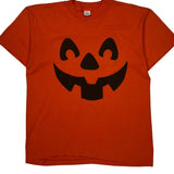 Halloween Pumpkin 1970S Single Stitch T-Shirt - XL Orange Cotton Blend