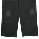 Carhartt Double Knee Overalls - 34W 32L Black Cotton