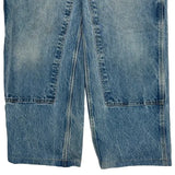 Made In USA Carhartt Double Knee Carpenter Pants - 34W 29L Blue Cotton