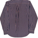 Ralph Lauren Striped Shirt - Large Navy Cotton