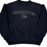 Quiksilver Spellout Sweatshirt - Medium Black Cotton