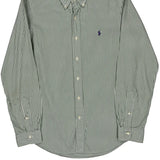 Ralph Lauren Striped Shirt - Medium Green Cotton