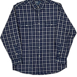 Whitfield Polo By Ralph Lauren Checked Shirt - Medium Blue Cotton