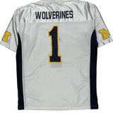 Wolverines Starter Football Football Jersey - Large Blue Polyester