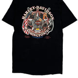 Harley Davidson Graphic T-Shirt - Large Black Cotton