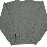 Russell Athletic College Sweatshirt - Small Gray Cotton Blend