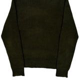 Polo By Ralph Lauren Roll Neck Sweater - Large Green Cashmere Blend