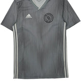 Adidas Football Shirt - Small Grey Polyester
