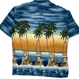 Campia Graphic Hawaiian Shirt - Large Multicoloured Viscose