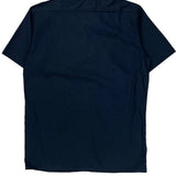 Dickies Short Sleeve Shirt - Medium Navy Polyester Blend