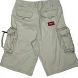 Ecko Unltd Baggy Cargo Shorts - 31W 12L Beige Cotton