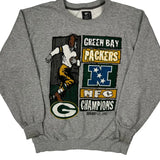 Green Bay Packers Starter Graphic Sweatshirt - Large Gray Cotton Blend