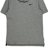 Nike Polo Shirt - Medium Grey Cotton