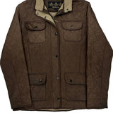 Barbour Quilted Jacket - Small Brown Polyester