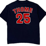 Indians Lee Sport Mlb T-Shirt - Large Navy Cotton