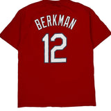 Cardinals Majestic Mlb T-Shirt - Medium Red Cotton