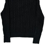 Polo By Ralph Lauren Cable Knit Sweater - XL Black Cotton