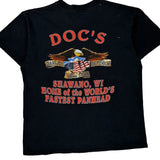Home Of The World'S Fastest Panhead Harley Davidson Graphic T-Shirt - Large Black Cotton