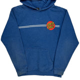 Skateboarding Santa Cruz Hoodie - Medium Blue Cotton