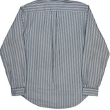 Ralph Lauren Striped Shirt - Large Blue Cotton