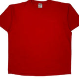 Blank Oneita Single Stitch T-Shirt - XL Red Cotton