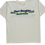 Great Barrier Reef Quiksilver Graphic T-Shirt - Medium White Cotton