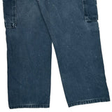 Wrangler Cargo Pants - 38W 30L Blue Cotton