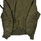 Unbranded Bomber Jacket - Large Green Polyester