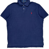 Polo By Ralph Lauren Slim Fit Polo Shirt - XL Blue Cotton