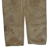 Carhartt Double Knee Carpenter Pants - 32W 31L Beige Cotton
