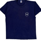 Cpd Badge Russell Athletic T-Shirt - Large Navy Cotton