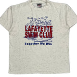 Lafayette Swim Club Oneita T-Shirt - Large White Cotton