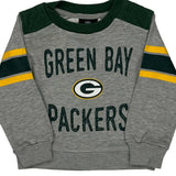 Age 3 Green Bay Packers Nfl Football Long Sleeve T-Shirt - 2XS Gray Polyester