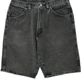 Wrangler Denim Shorts - 34W 10L Gray Cotton