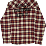 Harley Davidson Checked Flannel Shirt - Large Brown Cotton