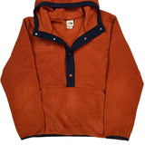 The North Face Snap T Fleece Hoodie - XL Orange Polyester