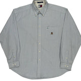Tommy Hilfiger Striped Shirt - XL Blue Cotton