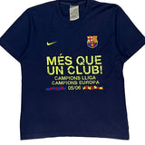 Fc Barcelona Nike Graphic T-Shirt - Medium Navy Cotton